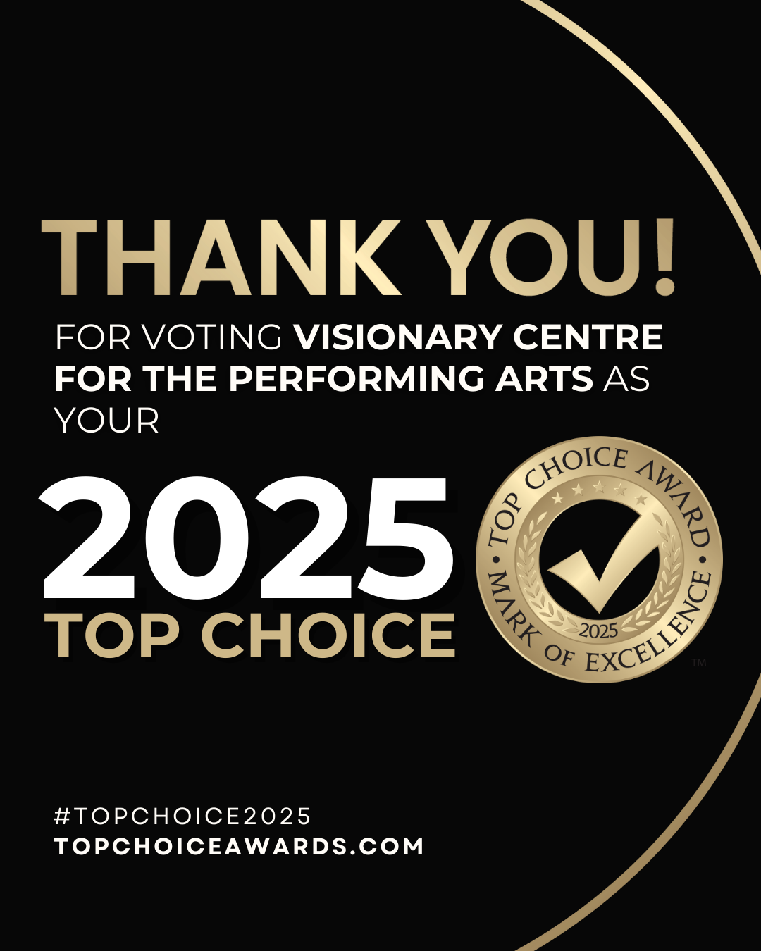 Voted Top Choice's Best Music School 4 years in a row